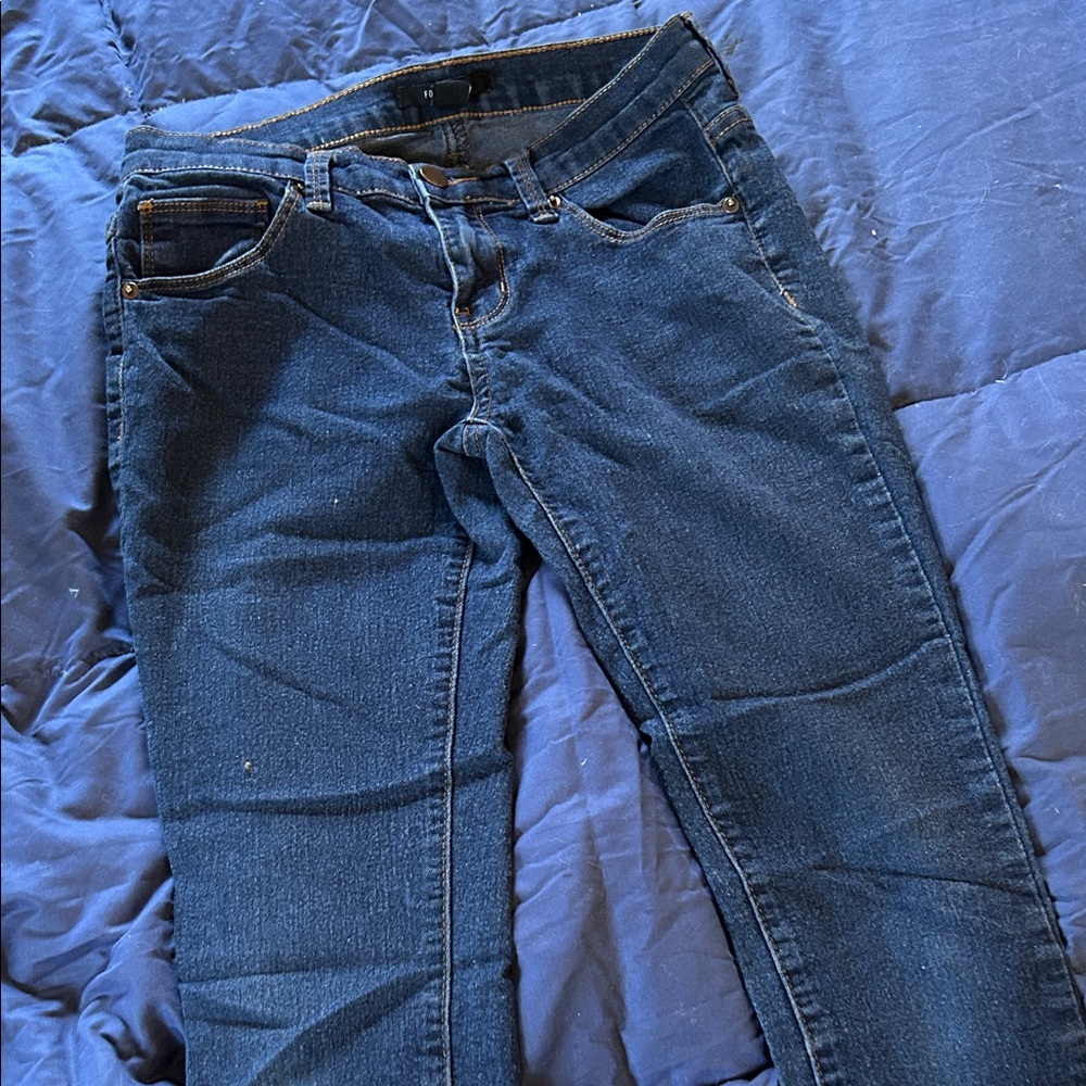 Forever 21 Dark Blue Skinny Jeans